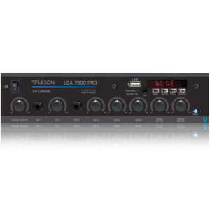 RECEIVER LSA 7600.4 PRO CONT. GRAVES E AGUDOS 2 MIC VOL MASTER 2AMPL7600