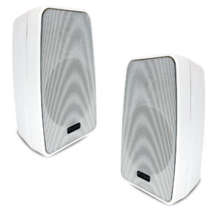 PAR CAIXA DE SOM 140WRMS (PAR) 8 Ω - RES. AGUA - TELA AÇO - BRANCA 2LSA74CXB