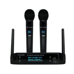 MICROFONE SEM FIO LS 962 DUPLO DE MÃO MULTIFREQUENCIA 2AMLS962P