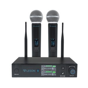 MICROFONE SEM FIO LS VKS2 BLUETOOTH 2 BASTÕES TELA OLED EFEITOS  2AMLSVKS2