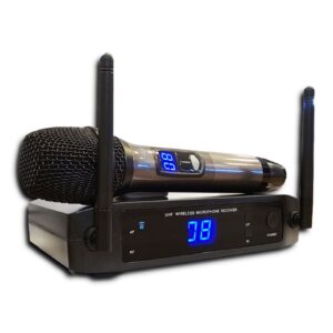 Microfones Sem Fio Le Son Ls906 16 Canais Padrão Cardioide saída mix out saída balanceada Cor Preto canto palestra