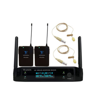 MICROFONE SEM FIO LS 962 TRANSMISSOR + 2 LAPELAS OMNIDIRECIONAL BEGE 2AMLS9623