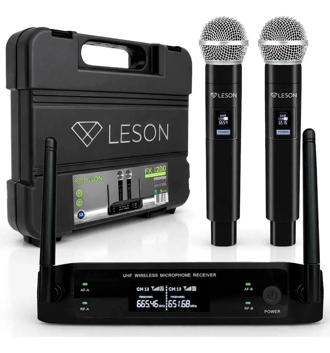 Microfone sem fio Leson FX1200
