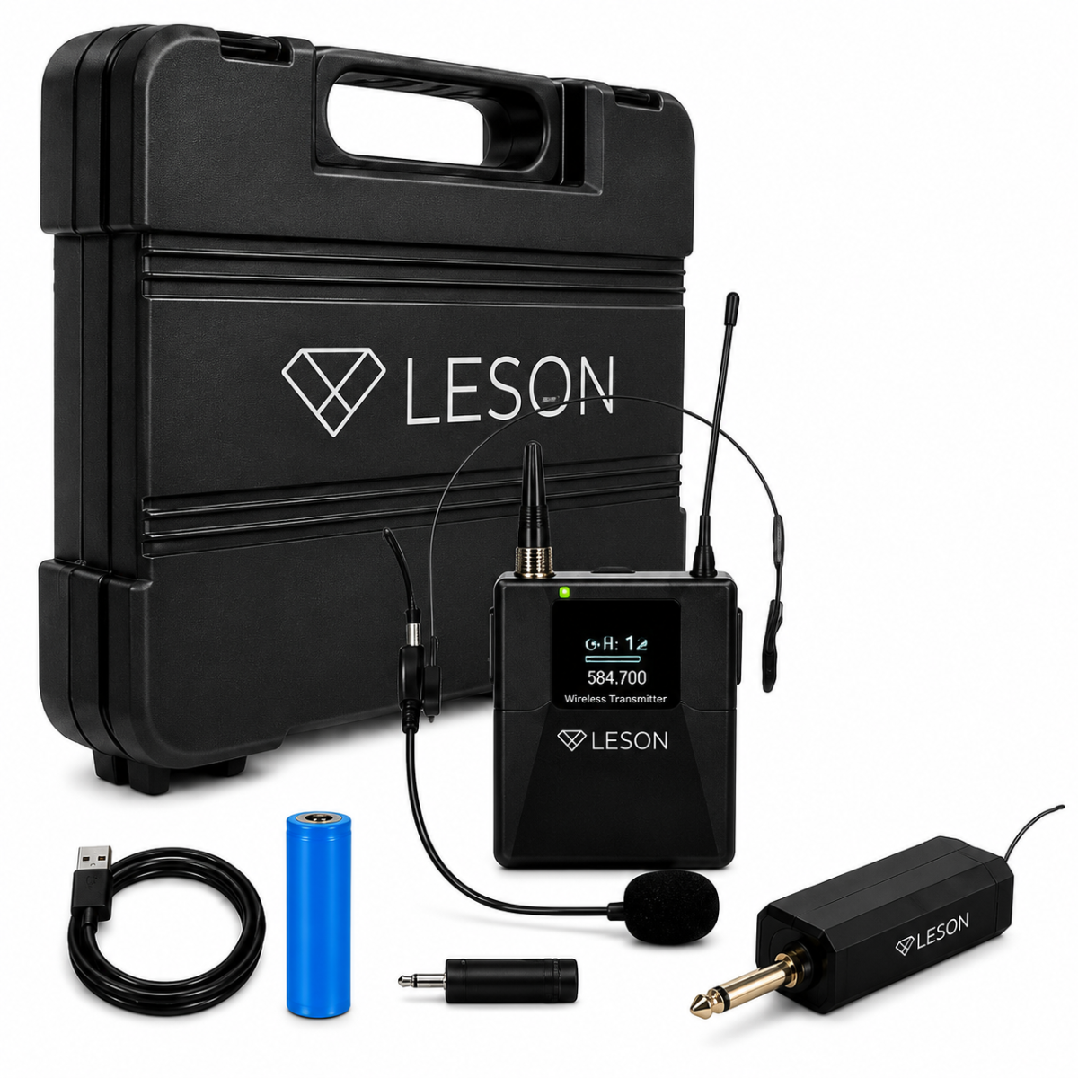 Microfone Sem Fio Headset Leson Mic Pro 1.0h Professor P10